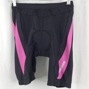 NOOYME Bicycle Cycling Shorts Black Pink Spandex Size Women's Medium Padded